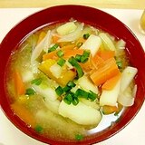 野菜の在庫一掃！主食になる雑煮